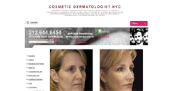 Desktop Screenshot of cosmeticdermatologistnyc.org