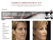 Tablet Screenshot of cosmeticdermatologistnyc.org